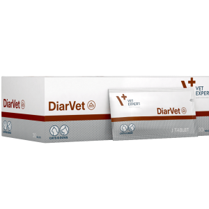 Таблетки DiarVet ДіарВет для котів і собак проти діареї (30 таблеток), Vet Expert