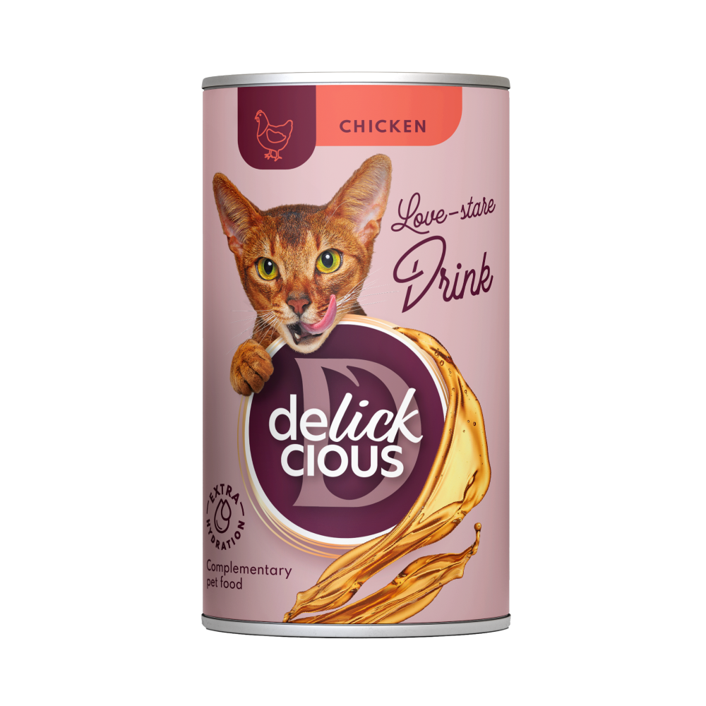 Напій для дорослих котів Делікшес Delickcious зі смаком курки, 140 г