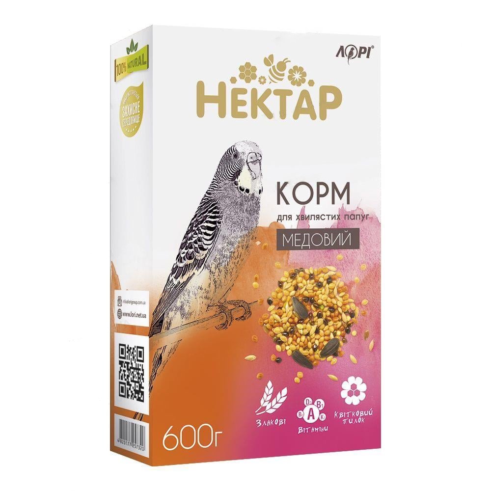 Корм для папуг Медовий Нектар 600 г