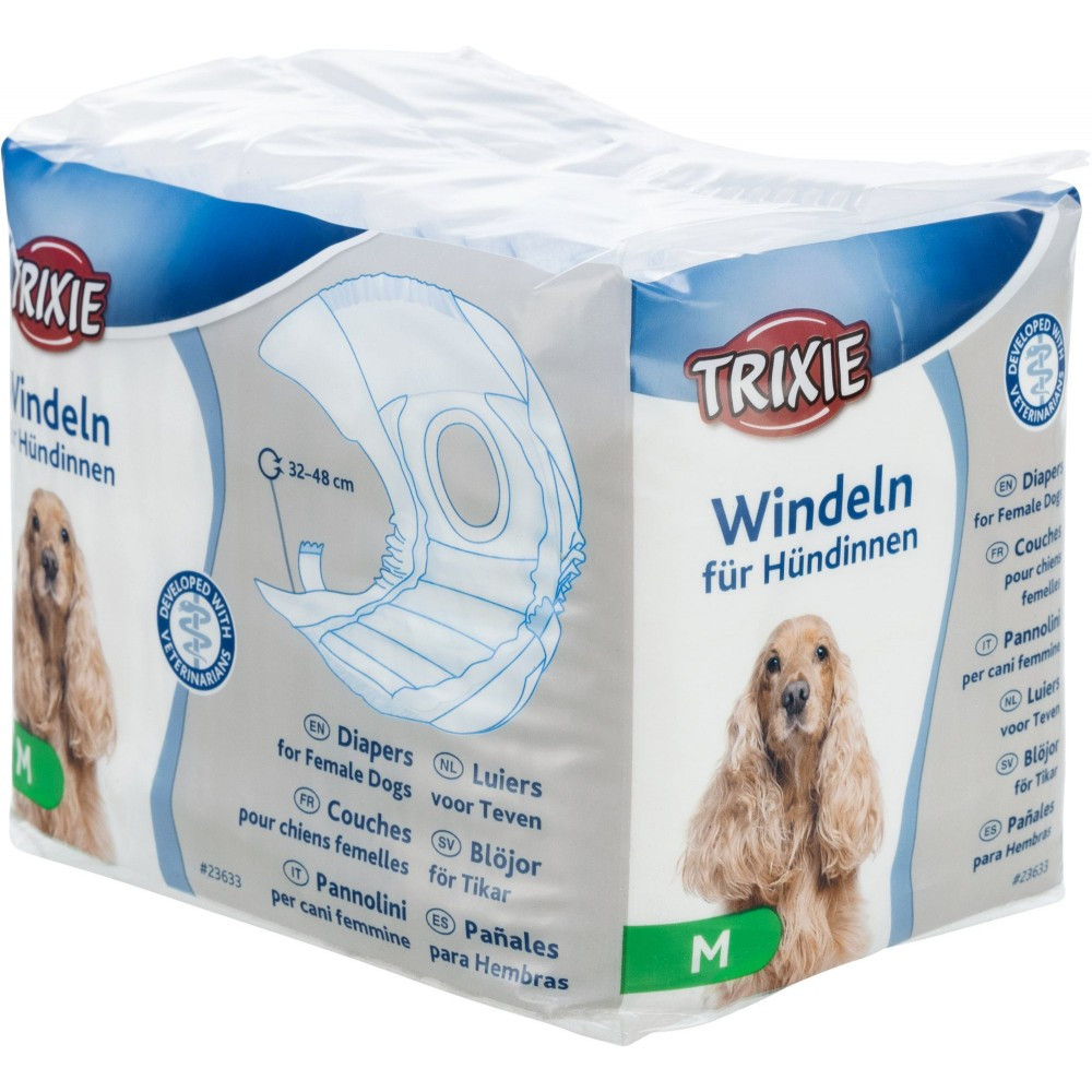 Trixie TX-23633 памперси для собак (M)32-48 см 12шт