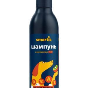 Шампунь з екстрактом ківі Smartis для собак з короткою або жорсткою шерстю 220 мл