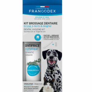 Набір Francodex (Франкодекс) ферментна зубна паста + щітка для собак та кішок, 70 г