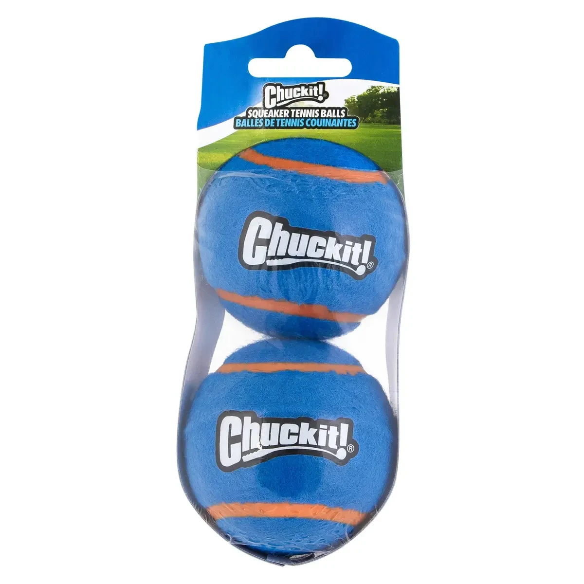 Тенісні м'ячики для собак Chuckit! Squeaker Tennis Ball іграшка з пискавкою розмір М, набір 2 шт
