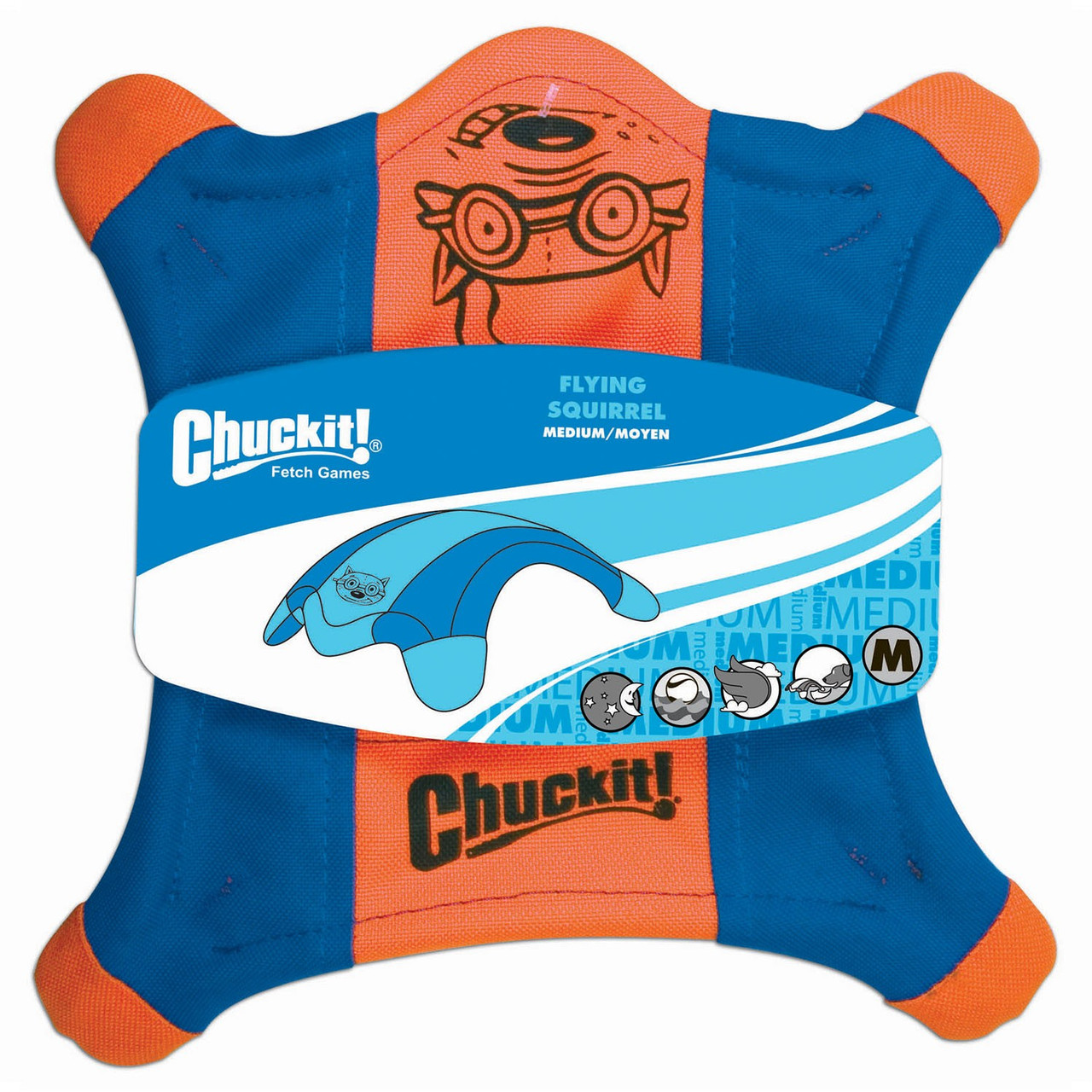 Літаюча білка для собак Chuckit! Flying Squirrel літаюча іграшка розмір М