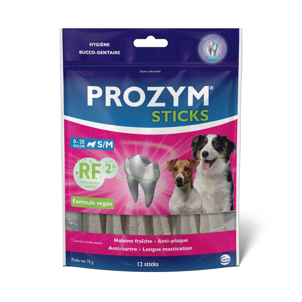Жувальні стіки Прозим PROZYM RF2 S/M для малих та середніх собак, упаковка 12 шт