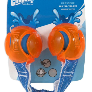 М'ячики з ременем Chuckit! HydroSqueeze Duo Tug іграшка для великих собак, розмір L