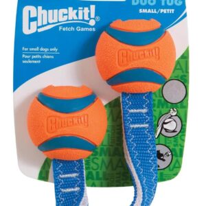 Тенісні м'ячики зі шнурком Chuckit! Ultra Duo Tug іграшка для собак, розмір M