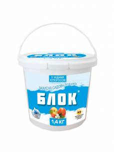 Садова побілка блок крейда 1,4 кг Екстра Біла (тістоподібна)