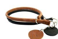 Нашийник зашморг 0413 6мм "Преміум" шкіряний круглий (25-32 см) коричневий