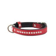 Нашийник 0312 12мм "Класика Преміум" шкіряний червоний