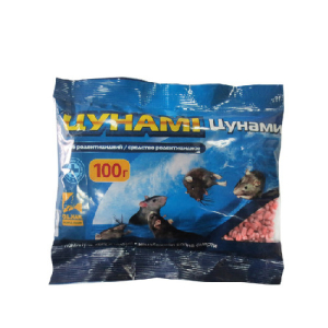 Цунамі 100 г (зерно травленное) - отрута для гризунів, мишей і щурів