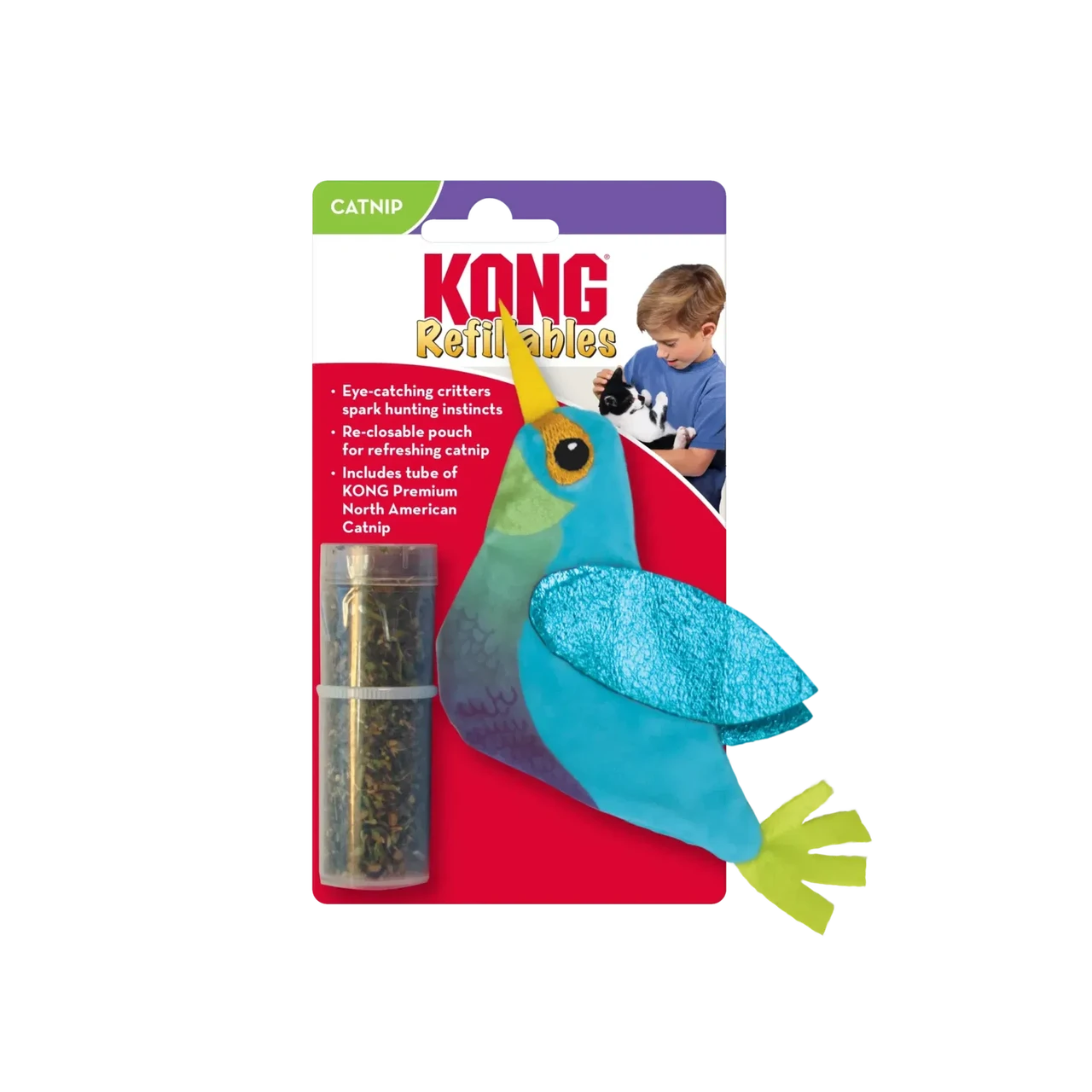 Іграшка для котів Конг KONG Cat Refillables Hummingbird Колібрі з котячою м’ятою (із змінним наповненням)