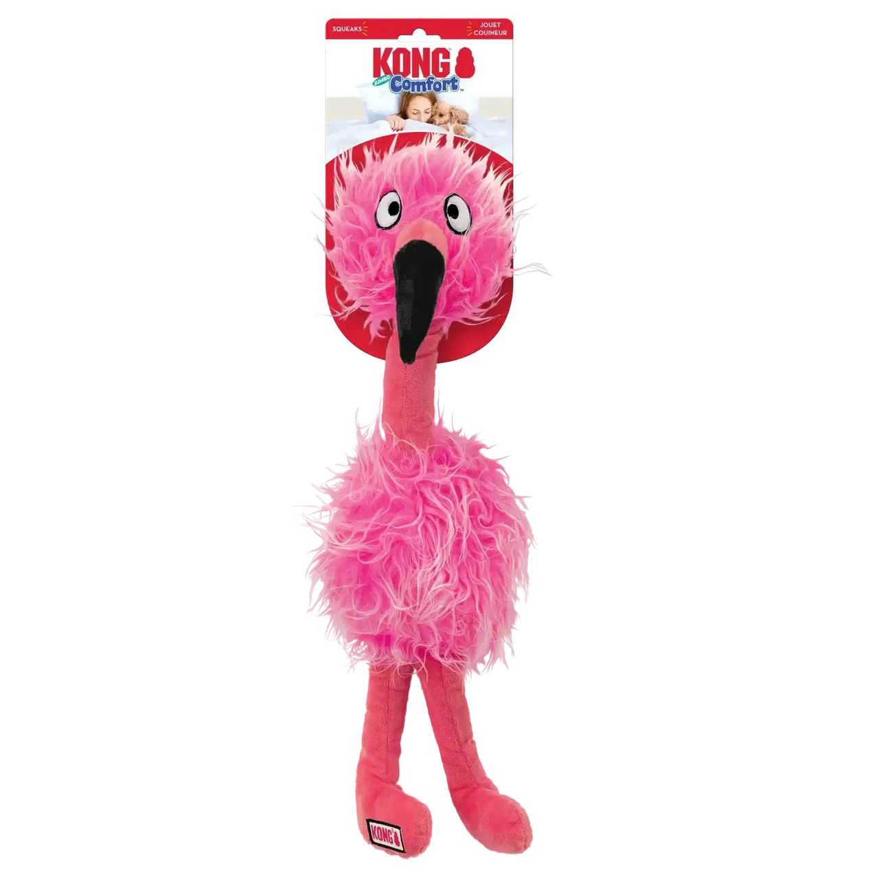 Іграшка для собак Конг KONGDog Comfort Jumbo Bird Assorted Пташка з пискавкою, розмір XL (в асортименті)