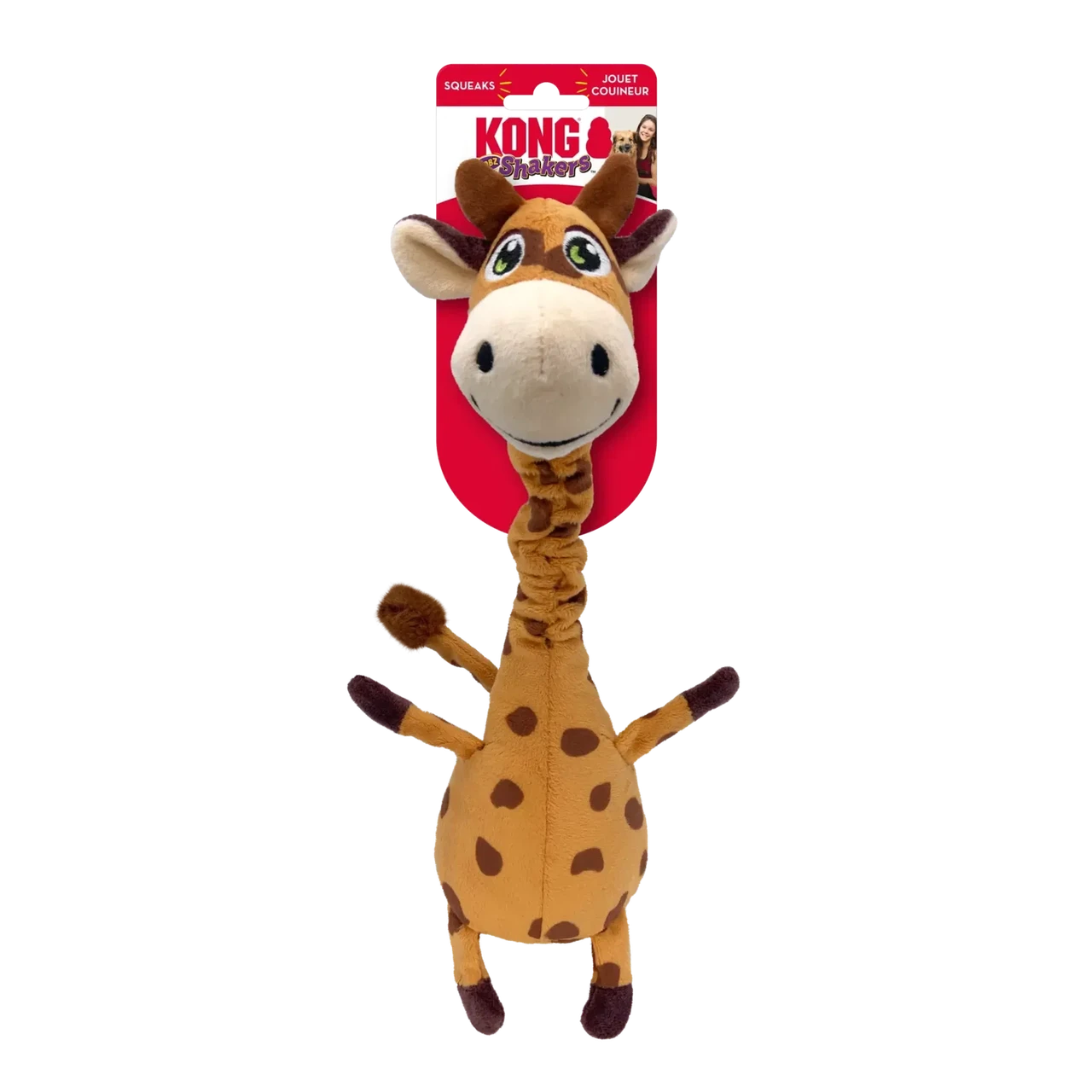 Іграшка для собак Конг KONG Dog Shakers Bobz Giraffe жираф з пискавкою, розмір M