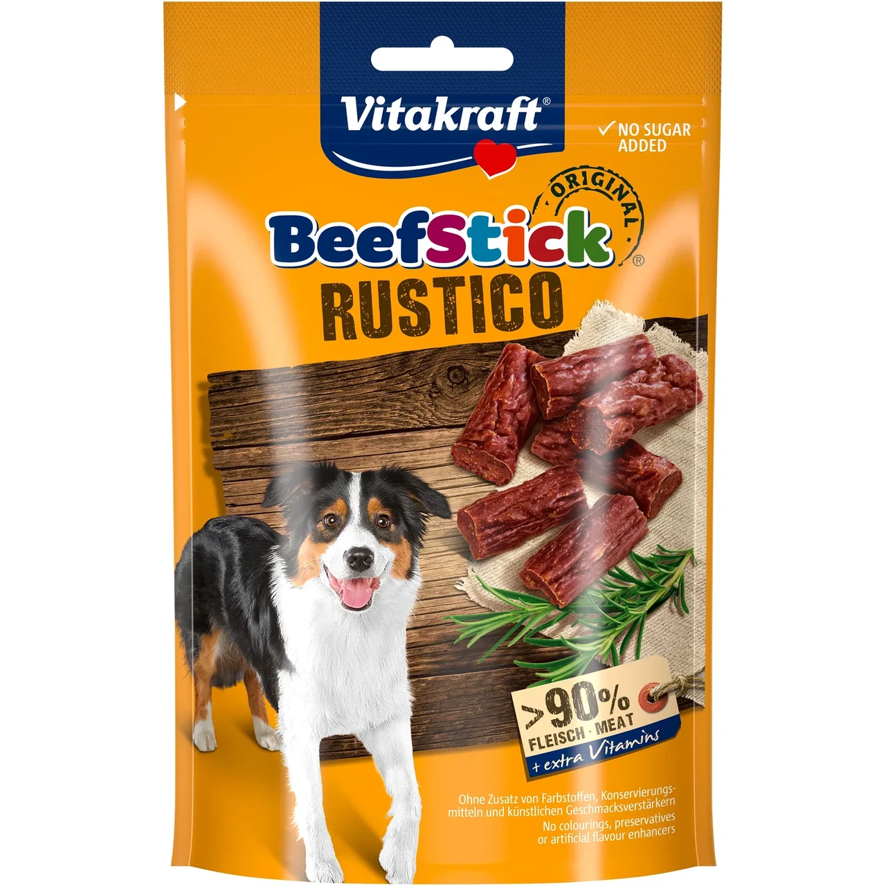 Маленькі м'ясні палички для собак Вітакрафт Vitakraft Beef Stick Rustico ласощі з яловичиною, 55 г