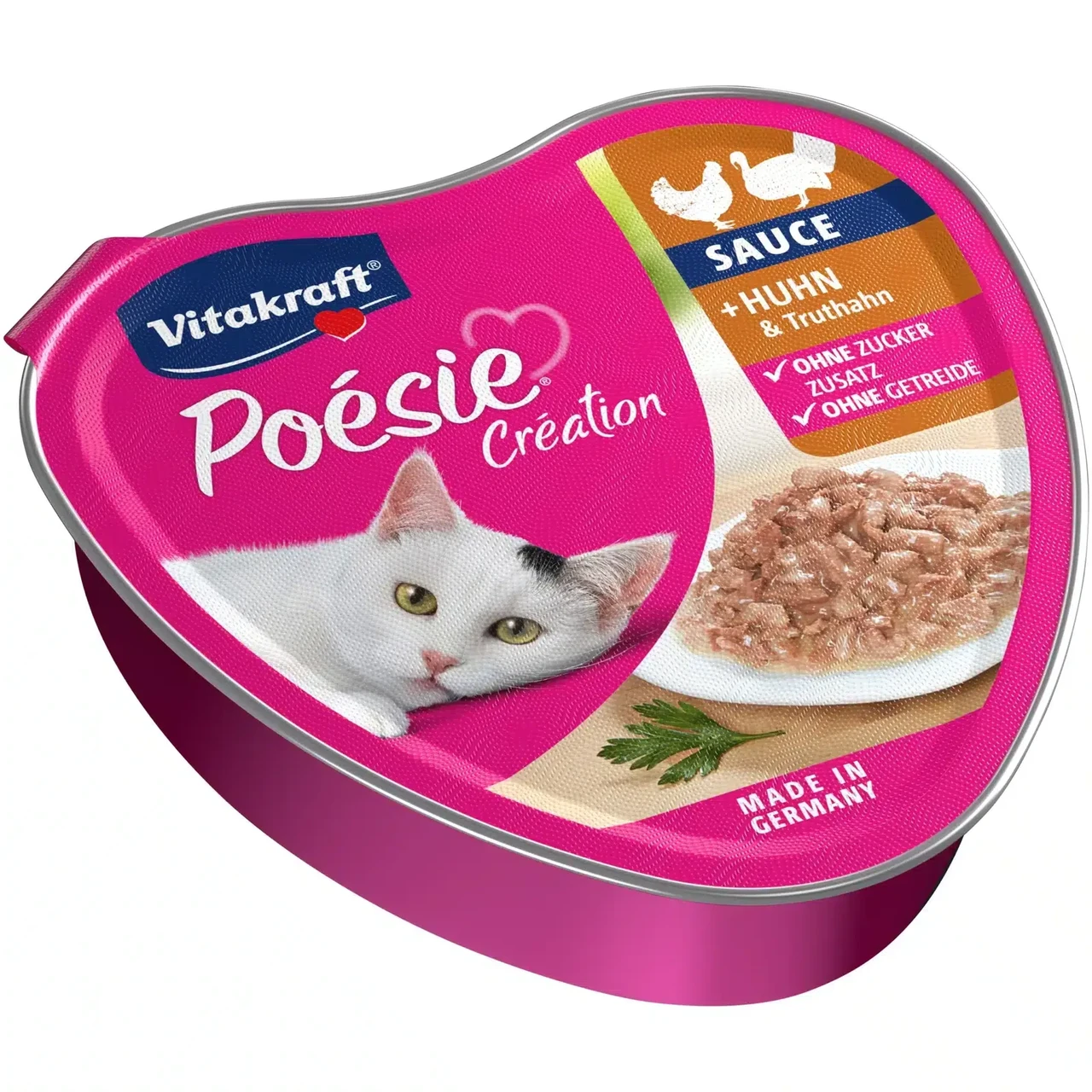 Вологий корм для котів Вітакрафт Vitakraft Poésie Créat з куркою та індичкою в соусі, 85 г