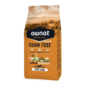 Сухий корм для собак Овнат Ownat Grain Free з ягням, 12 кг