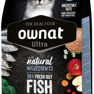 Сухий корм для стерелізовних котів Овнат Ownat Ultra з рибою, 1.5 кг