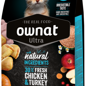 Сухий корм для кошенят Овнат Ownat Ultra з куркою та індичкою, 1.5 кг