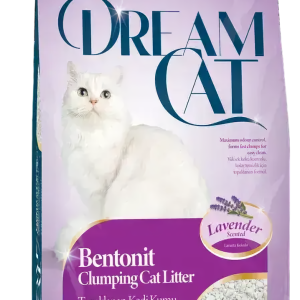 Бентонітовий наповнювач Dream Cat (Дрім Кет) для котячих туалетів з ароматом лаванди, 10 л (8.5 кг)