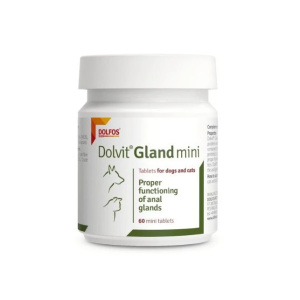 Вітамінний комплекс для собак та котів Дольфос Dolvit Gland mini (Долвіт Гленд) для функціонування періанальних залоз, 60 таблеток