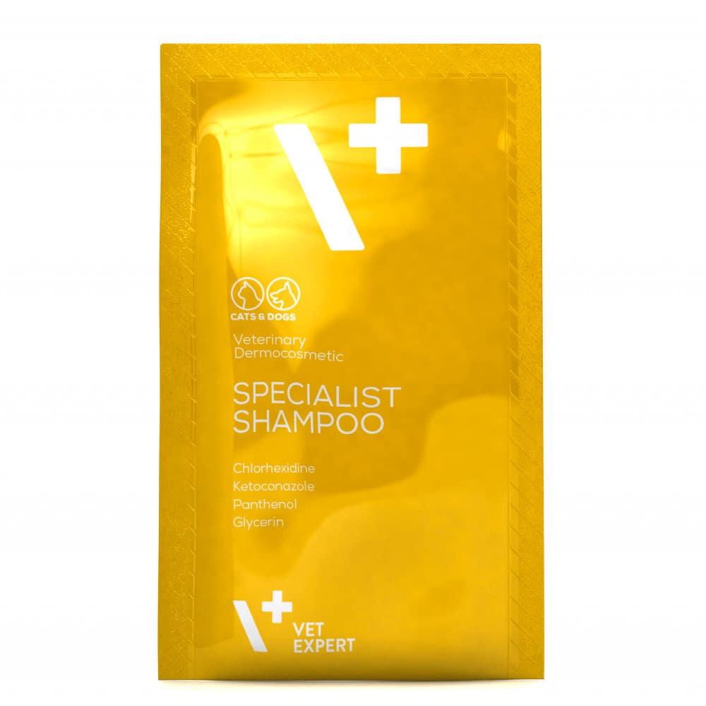 Шампунь Vet Expert (Вет Експерт) Specialist Shampoo для котів і собак з хлоргексидином та кетоконазолом, (ціна за №1 саше - 15 мл)