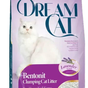 Бентонітовий наповнювач Dream Cat (Дрім Кет) для котячих туалетів з ароматом лаванди, 5 л