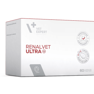 Додатковий корм для кішок VetExpert RenalVet Ultra (РеналВет Ультра) для підтримка зниженої ф-ції нирок 60 капсул