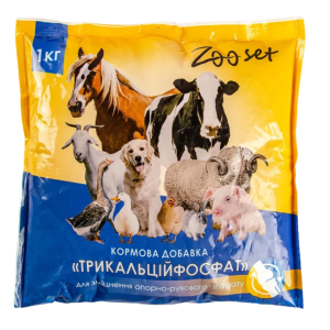 Трикальцій фосфат 10 кг (по 1 кг - 10 шт) Zooset (Зоосет)