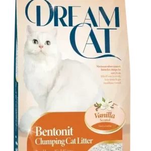 Бентонітовий наповнювач Dream Cat (Дрім Кет) для котячих туалетів з ароматом ванілі, 5 л