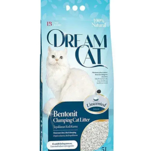 Бентонітовий наповнювач Dream Cat (Дрім Кет) для котячих туалетів без запаху, 5 л