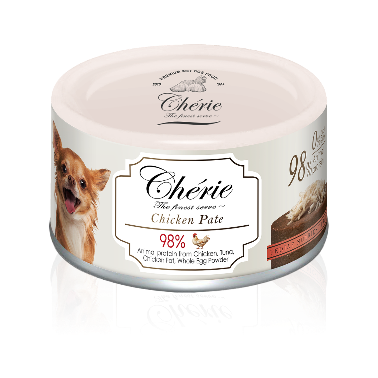 Вологий корм Cherie Pate для собак паштет з куркою, 80 г