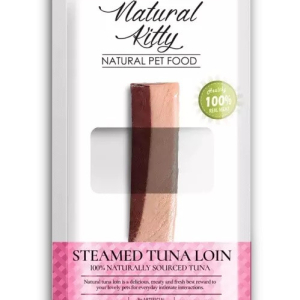 Ласощі для котів та собак Natural Kitty Original Series STEAMED TUNA LOIN шматочки вирізки тунця приготованих на пару 20 г