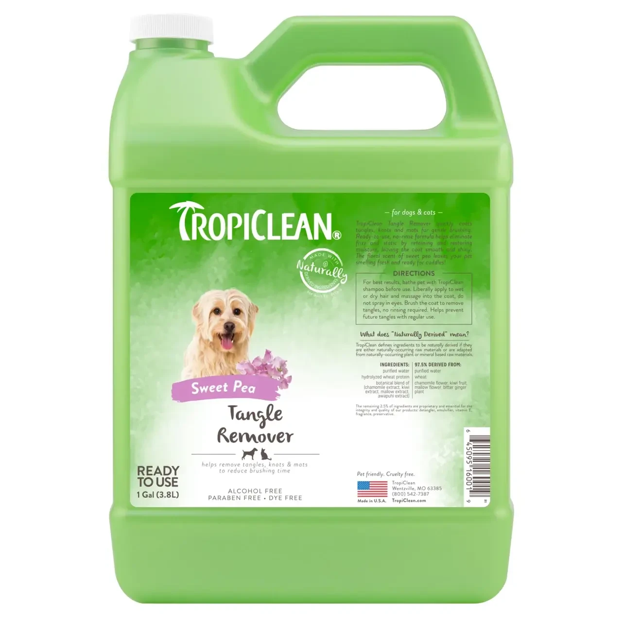 Засіб TropiClean Tangle Remover для розплутування колтунів у собак та кішок 3.8 л