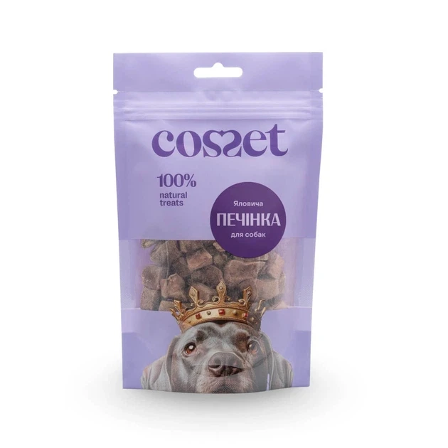 Ласощі Cosset Ліофілізована яловича печінка для собак 40 г