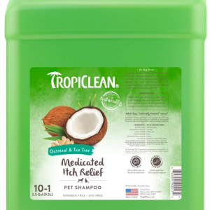 Шампунь TropiClean Medicated Itch Relief "Вівсяний з екстрактом чайного дерева" для собак та котів, 9.5 л