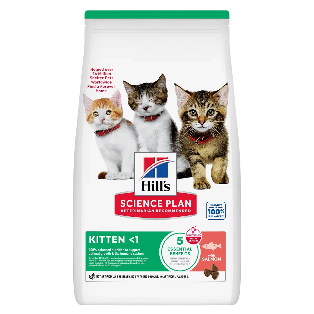 Сухий корм Хіллс Hill's SP Kitten для котенят віком до 1 року з лососем 1.5 кг