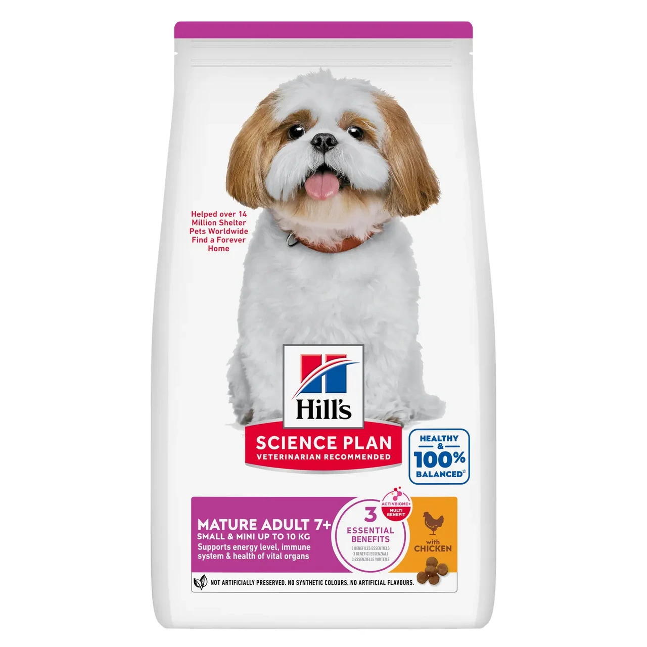 Корм для літніх собак Хіллс Hills SP Mature Adult 7+ з куркою для міні та малих порід собак 3 кг