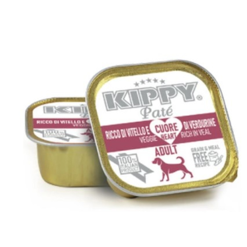 Вологий корм KIPPY Veal and heart of Small Vegetables для дорослих собак з телятиною 150 г