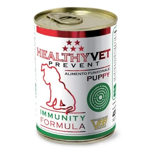 Вологий корм для цуценят Kippy Healthyvet Diet Immunity Formula при чутливому травленні та зміцнені імунітету, 400 г