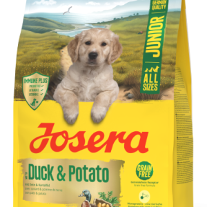Беззерновий сухий корм Josera Duck & Potato Junior All Sizes (Йозера Юніор) з качкою та картоплею для всіх порід собак, 900 г