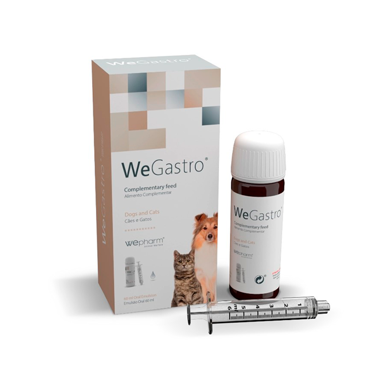 Кормова добавка Wepharm WeGastro ВіФарм ВіГастро емульсія для підтримки функції шлунка у кішок і собак, 60 мл