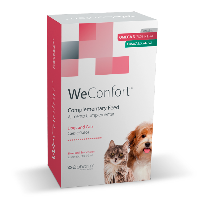 Суспензія Wepharm WeConfort ВіФарм ВіКонфорт для полегшення хронічного болю у кішок і собак, 30 мл