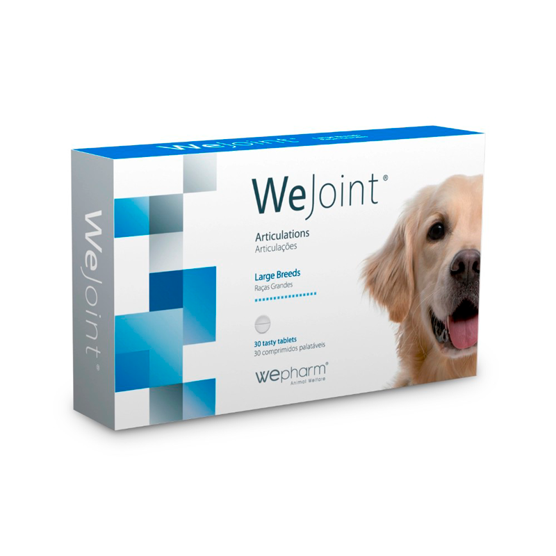 Кормова добавка Wepharm WeJoint Large ВіФарм ВіДжоінт таблетки для підтримки суглобів у великих собак, 30 таблеток