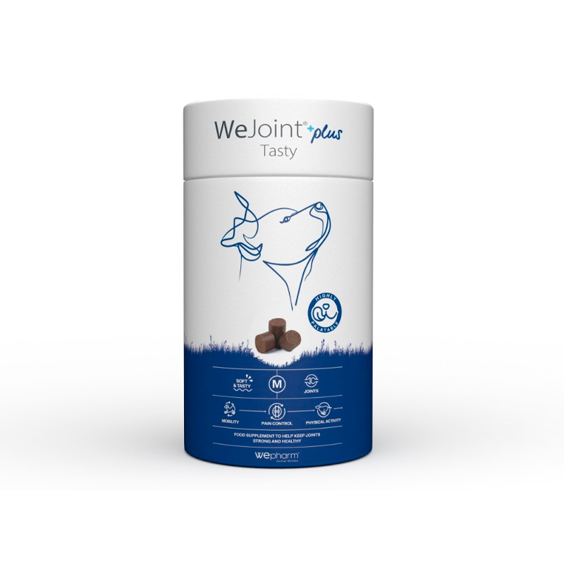 Ласощі Wepharm WeJoint Plus Tasty Medium Breeds ВіФарм ВіДжоінт Плюс Тейсті для захисту суглобів собак середніх порід, 30 пастилок