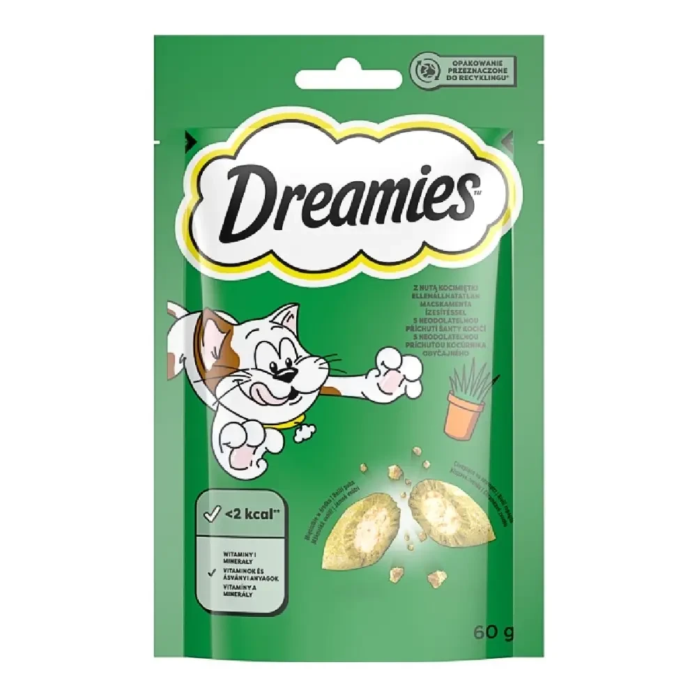 Ласощі для котів Dreamies з котячою м'ятою, 60 г