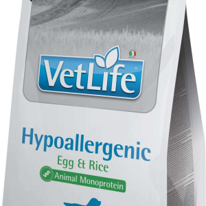 Сухий лікувальний корм для собак Farmina Vet Life Hypoallergenic Egg&Rice дієтичне харчування при харчовій алергії, 2 кг