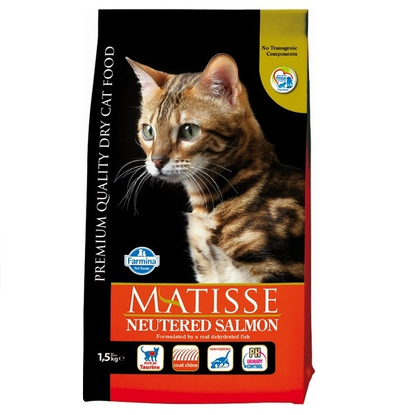 Сухий корм Farmina Matisse Neutered Salmon для стерилізованих кішок з лососем, 1.5 кг