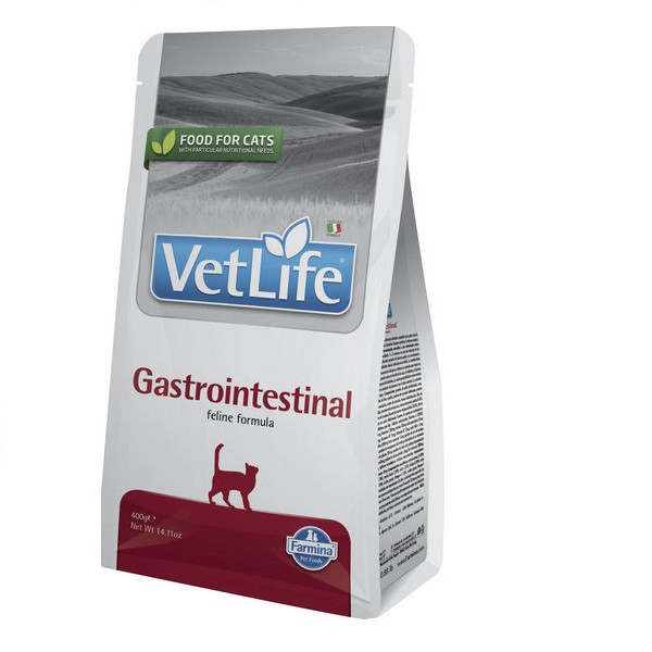 Сухий корм Farmina Vet Life Gastrointestinal для котів при захворюванні ШКТ, 400 г