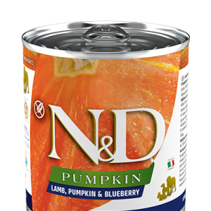 Фарміна дог волог N&D Grain Free PUMPKIN LAMB ADULT ALL BREEDS з гарбузом, ягням, чорницею 285 г